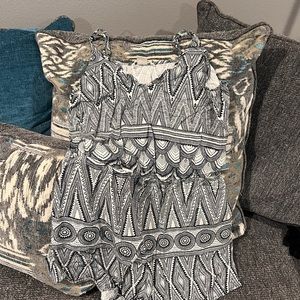 H&M black and white romper